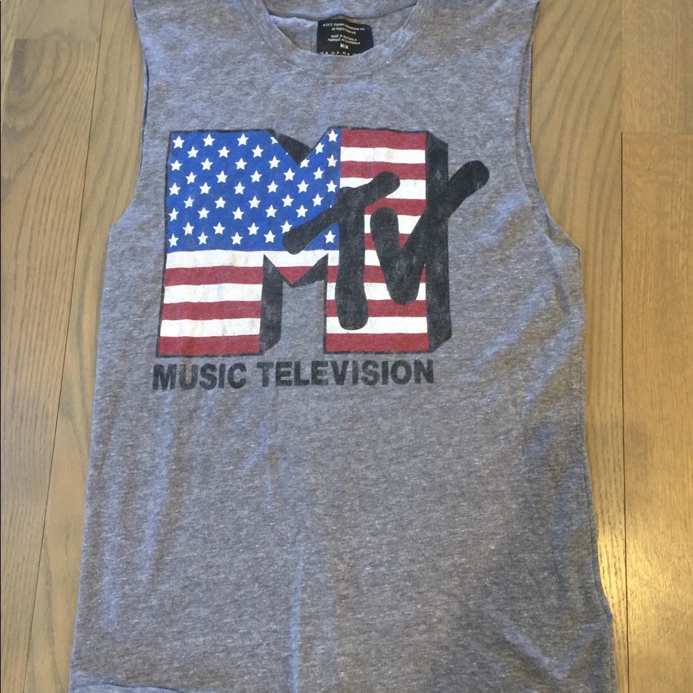 Retro MTV cut tank top